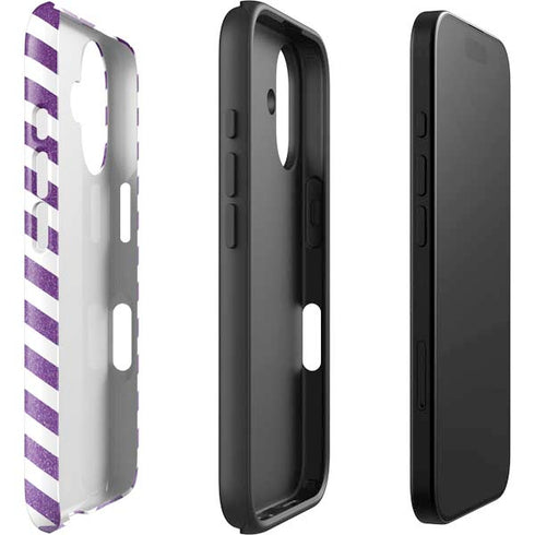 Purple Chevron iPhone 16 Impact Case